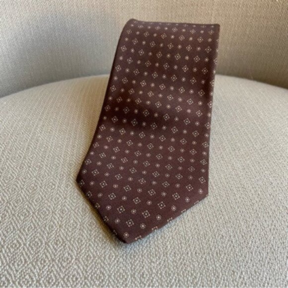 Vtg Men's Retro Casual Designer Collection Geometric Pattern Tie - Picture 1 of 6